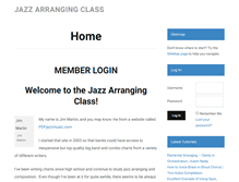 Tablet Screenshot of jazzarrangingclass.com